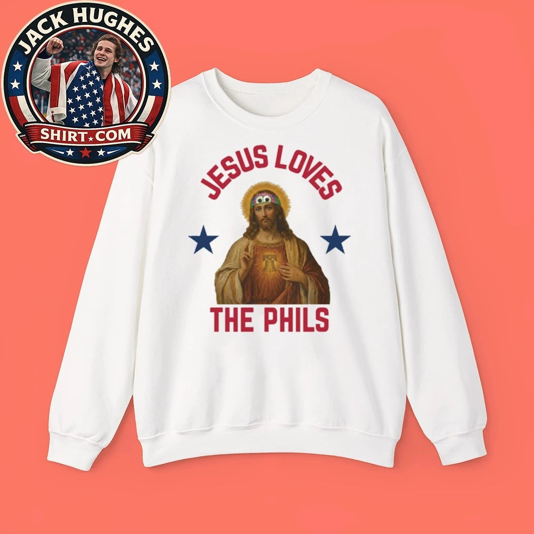Jesus Loves The Phillies Philadelphia Phillies Heart Bell 2026 Shirt