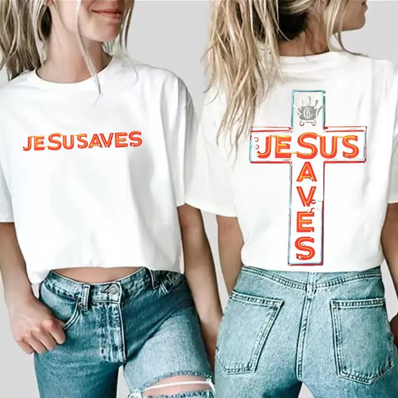 Jesus Saves Washed Casual Top Outdoor T-Shirts, Hoodie, Sweatshirt