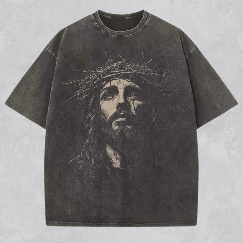 Jesus Shirt Christian Streetwear Religious Gift for Him or Her Faith Apparel Comfort Unisex Tee Jesus Christ Church Wear,...