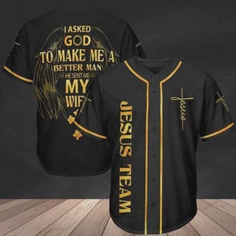 Jesus Team 3D Baseball Jersey Shirt Halloween Gift Christmas Gift Hoodie, Sweatshirt | HypeCrazeTee.com