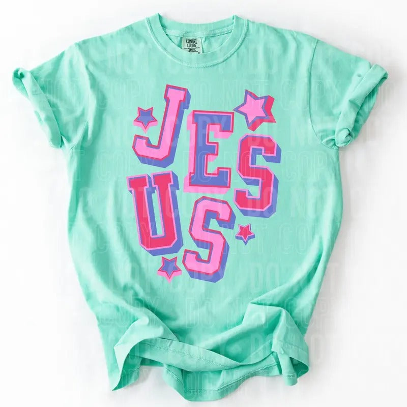 Jesus Varsity Lettering DTF Transfers - THIS IS NOT A SHIRT Hoodie, Sweatshirt | HypeCrazeTee.com