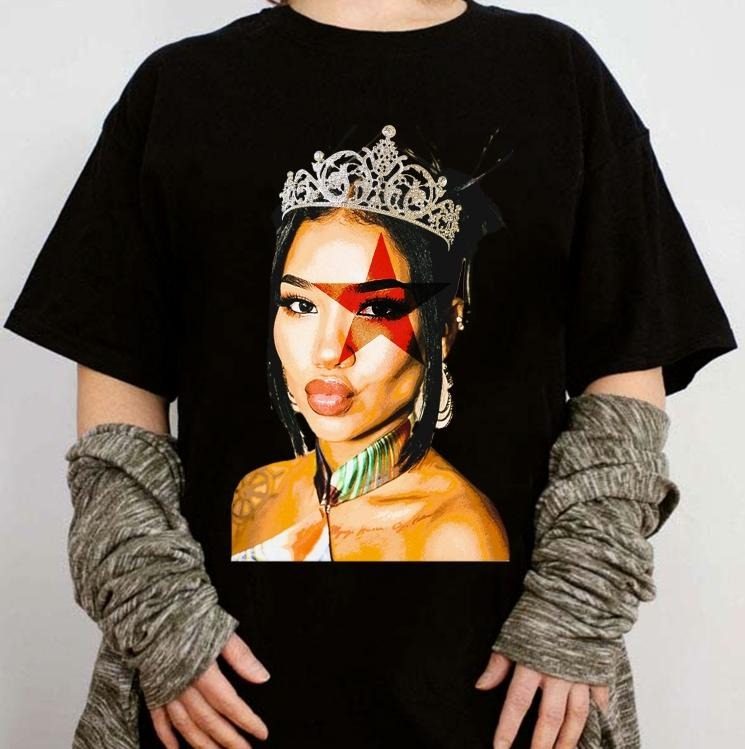Jhenee Princess Crown Black T-Shirt Cotton Fabric Hoodie, Sweatshirt | HypeCrazeTee.com
