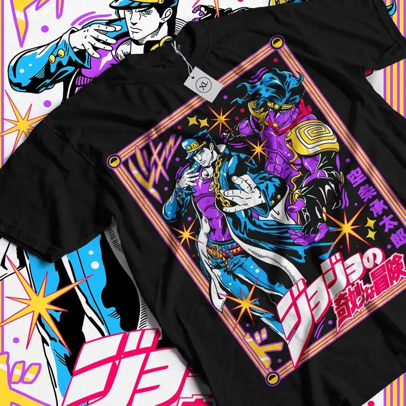 JoJo's Bizarre T-Shirt Adventure JoJo Anime Manga Jolyne Jotaro shirt All Size Hoodie, Sweatshirt | HypeCrazeTee.com