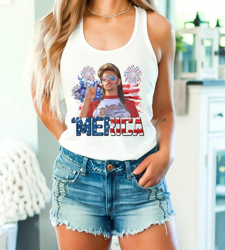 Joe Dirt Merica Tank Top, Joe Dirt American Flag Tank Top, Funny Fourth Of July Shirt, David Spade Inspired Tank, 4th Of...