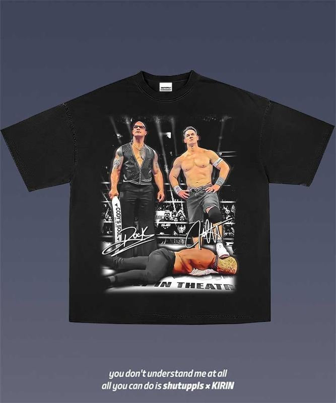 Dwayne Johnson/ John Cena TEE 1.0 VINTAGE TEE | GRAPHIC T-SHIRT SWEATSHIRT HOODIE | GIFT FOR FAN | HypeCrazeTee.com