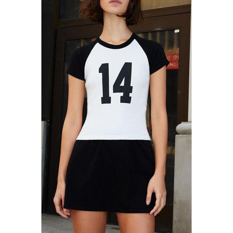 John Galt Women's Bella 14 Ribbed Raglan T-Shirt - Multicolor Hoodie, Sweatshirt | HypeCrazeTee.com