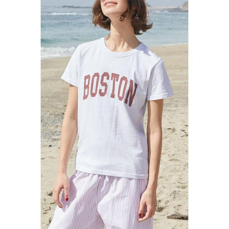 John Galt Women's Gray Chloe Boston T-Shirt - Multicolor Hoodie, Sweatshirt | HypeCrazeTee.com