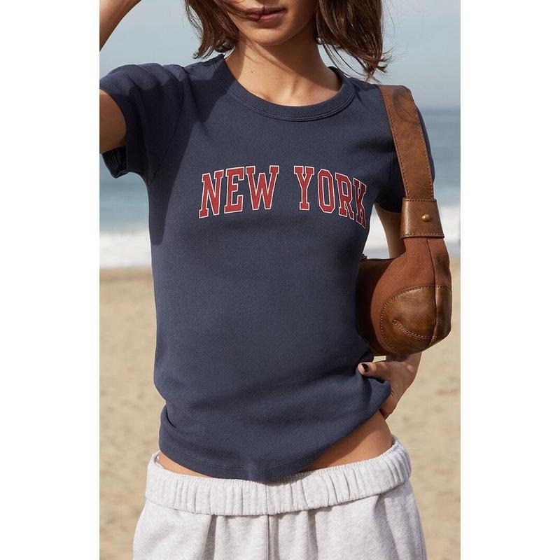 John Galt Women's Hailie New York T-Shirt - Multicolor Hoodie, Sweatshirt | HypeCrazeTee.com