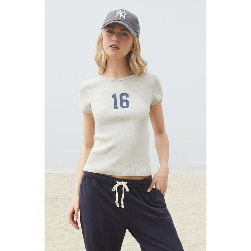 John Galt Women's Light Gray 16 Hailie T-Shirt - Multicolor Hoodie, Sweatshirt | HypeCrazeTee.com