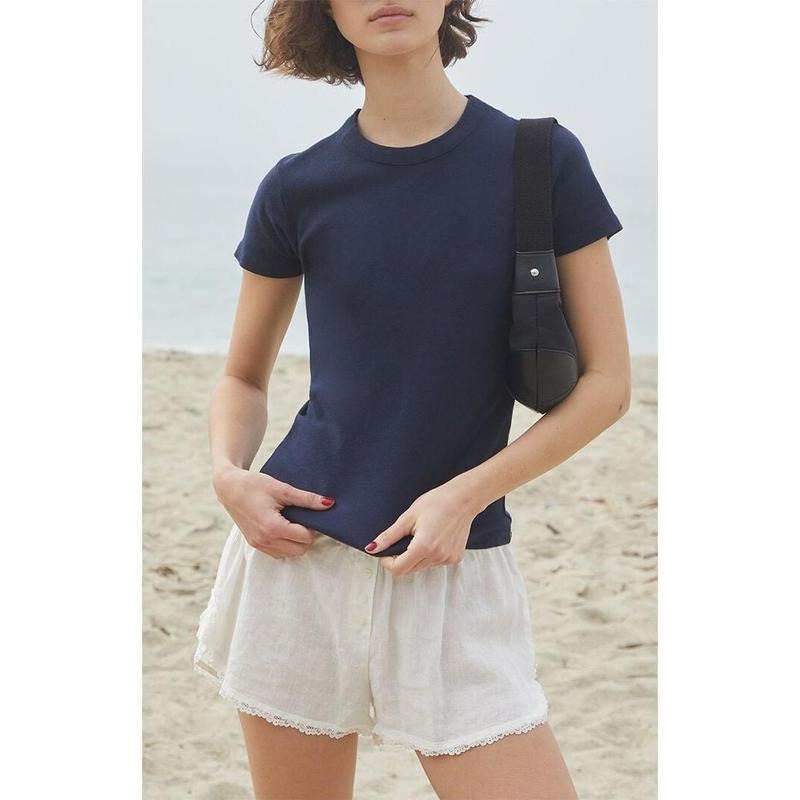 John Galt Women's Navy Hailie T-Shirt Hoodie, Sweatshirt | HypeCrazeTee.com
