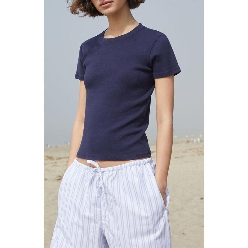 John Galt Women's Navy Jasmine T-Shirt Hoodie, Sweatshirt | HypeCrazeTee.com