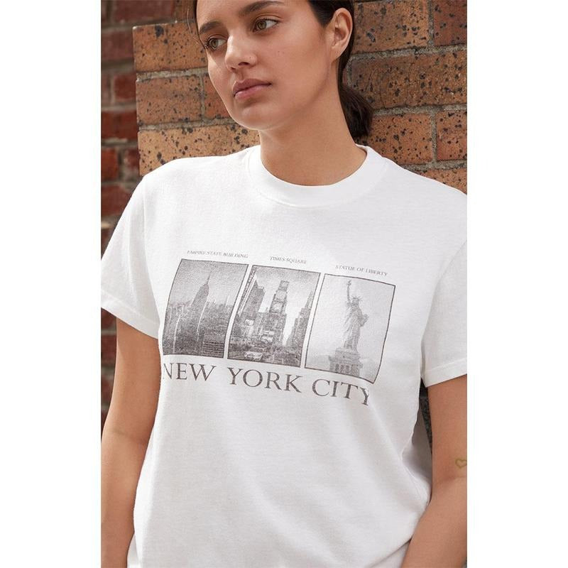 John Galt Women's New York Portrait T-Shirt - Multicolor Hoodie, Sweatshirt | HypeCrazeTee.com