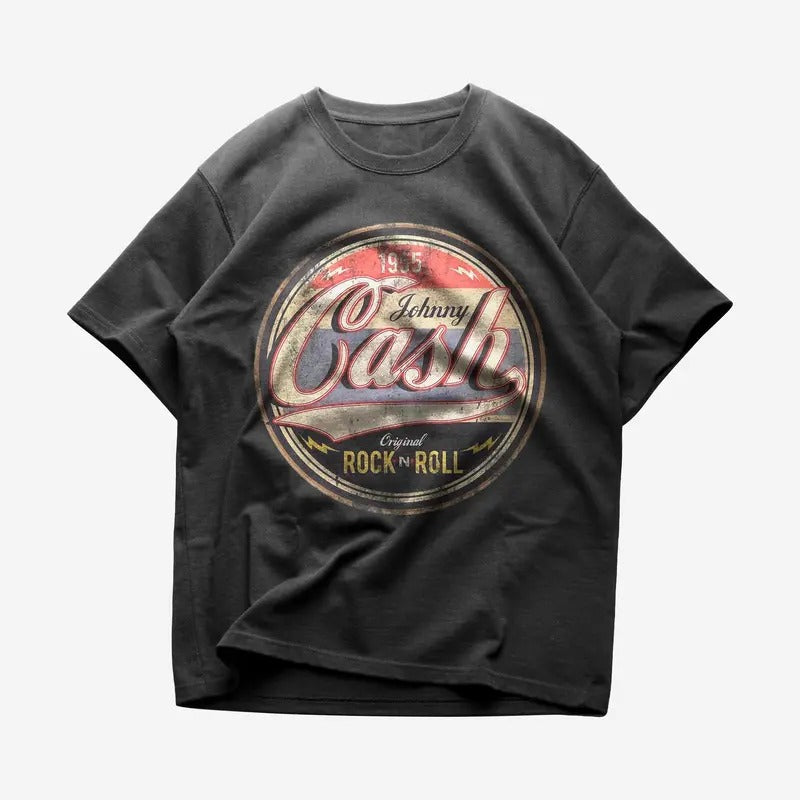 Johnny Cash T-shirt - Rock Music Shirt - Johnny Cash Merch - Unisex Cotton Tee Hoodie, Sweatshirt | HypeCrazeTee.com