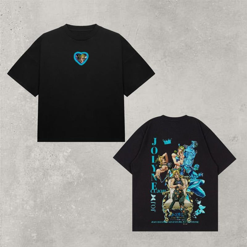 Jojo'S Bizarre Adventure JOJO Lands Shirt Jolyne Cujoh & Stone Free JoJo'S Bizarre Adventure Fan Jojo Star Streetwear T-Shirts, Hoodie, Sweatshirt