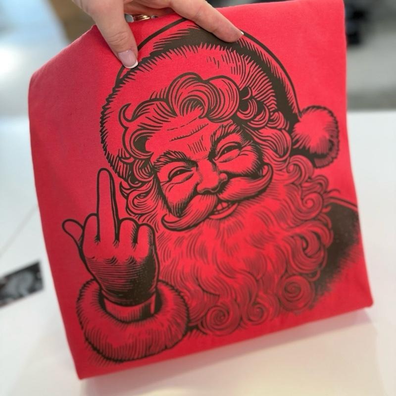 Jolly AF Santa Comfort Colors T-Shirt Unisex Sizing 100% Cotton Hoodie, Sweatshirt | HypeCrazeTee.com