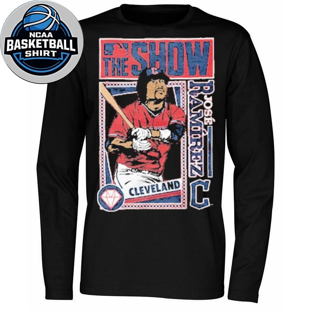 José Ramírez, baseball star of the Cleveland Guardians, is featured in the popular video game MLB The Show Shirt