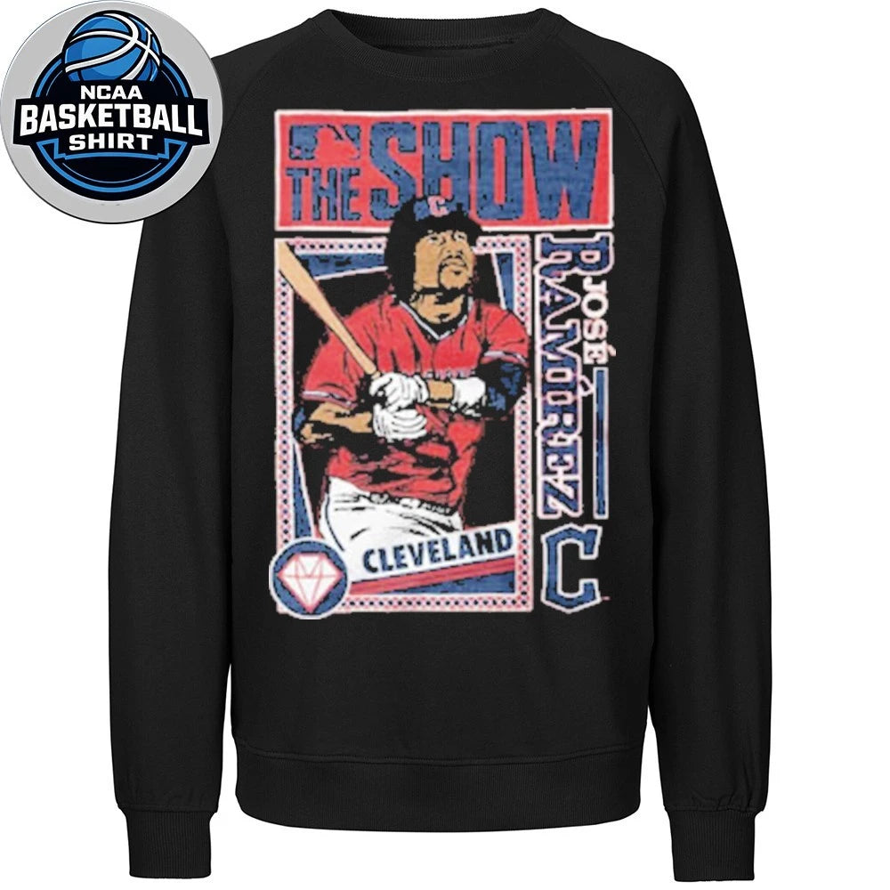 José Ramírez, baseball star of the Cleveland Guardians, is featured in the popular video game MLB The Show Shirt