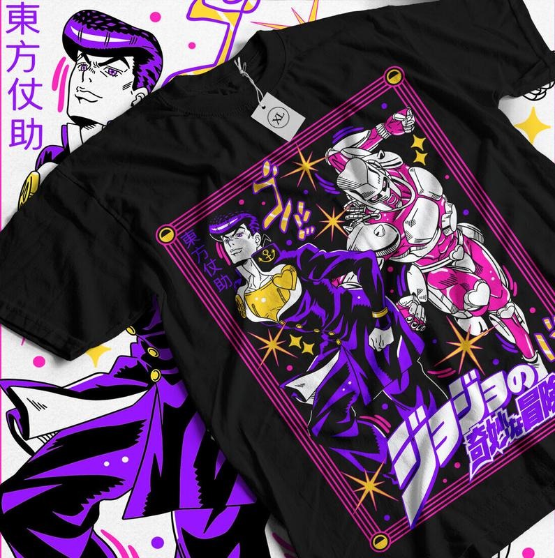 Josuke Higashikata T-Shirt S-4XL Jojo's Bizzare Adventure Girl Gift Shirt Tshirt S-4XL Hoodie, Sweatshirt | HypeCrazeTee.com