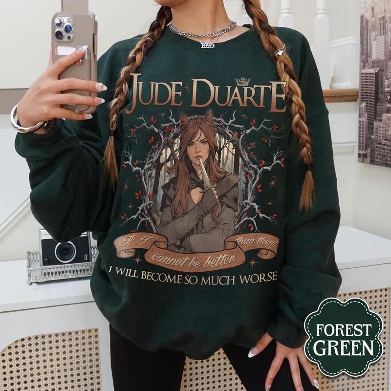 Jude Duarte Cruel Prince Folk Air Cardan Greenbriar Shirt Jude Cardan Shirt Bookish Soft Comfort Long Sleeves Fabric T-Shirts, Hoodie, Sweatshirt