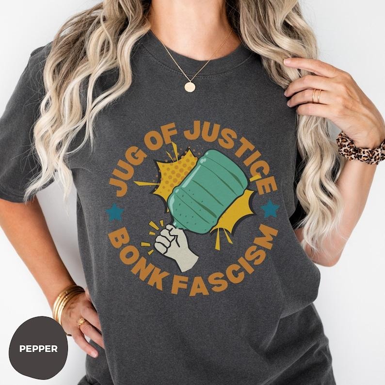 Jug of Justice T-Shirt,Thin Blue Bonk Protest Shirt, Bonk the Police,Humboldt Water Jug of Justice Tee,Freedom Bonk gift ...