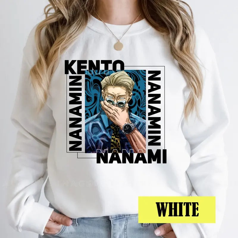 Jujutsu Kaisen Characters Tshirt Crewneck Hoodie Comfort Cotton Sweatshirt | HypeCrazeTee.com