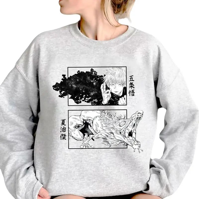 Jujutsu Kaisen Gojo x Suguru Vintage Hoodie - Perfect Gift for Anime Fans Sweatshirt, Hoodie, Comfort Colors T-Shirts