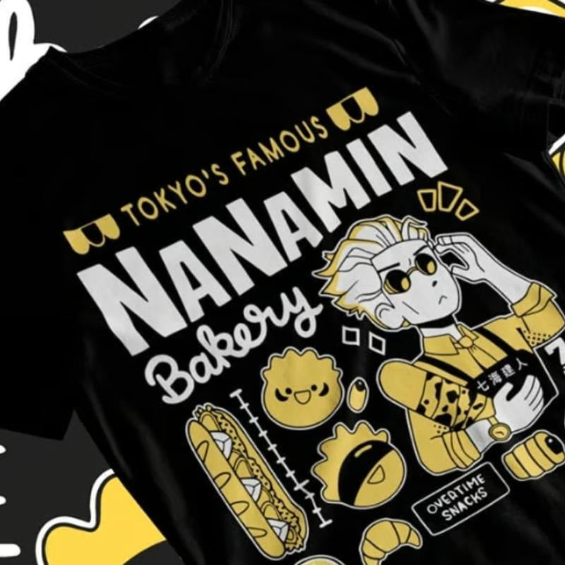 Jujutsu Kaisen Nanami Kento Bakery Tshirt ,  Anime Jjk T-shirt , Gojo Satoru Shirt Soft Menswear Top Underwear Streetwear...