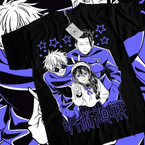 Jujutsu Kaisen T-shirt Geto Suguru Gojo Girl Anime Gift Black T-shirt All Size Hoodie, Sweatshirt | HypeCrazeTee.com
