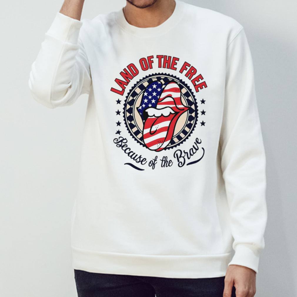 July fourth land of the free because of the Brave USA flag shirt