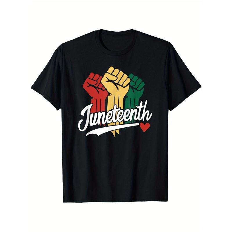 Juneteenth Celebrating Freedom 1865 African American T-Shirt Men'S Happy Juneteenth T-shirt Funny pattern, Casual and...