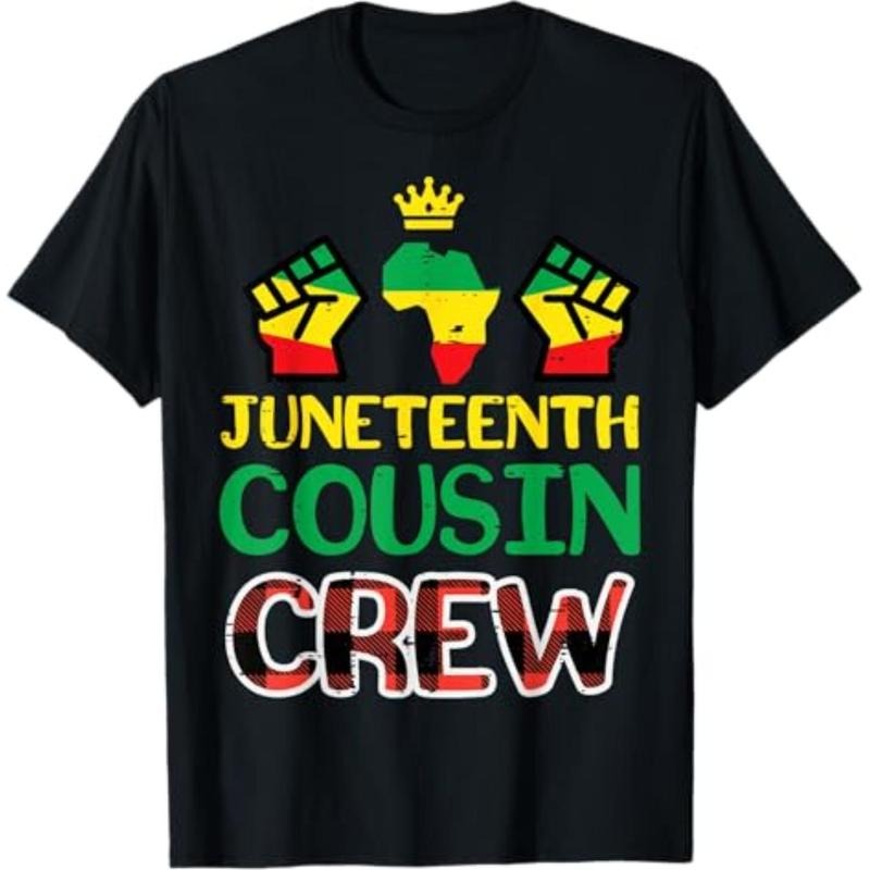 Juneteenth Cousin Crew Black History Boys Girls Kids Toddler T-Shirt Hoodie, Sweatshirt | HypeCrazeTee.com