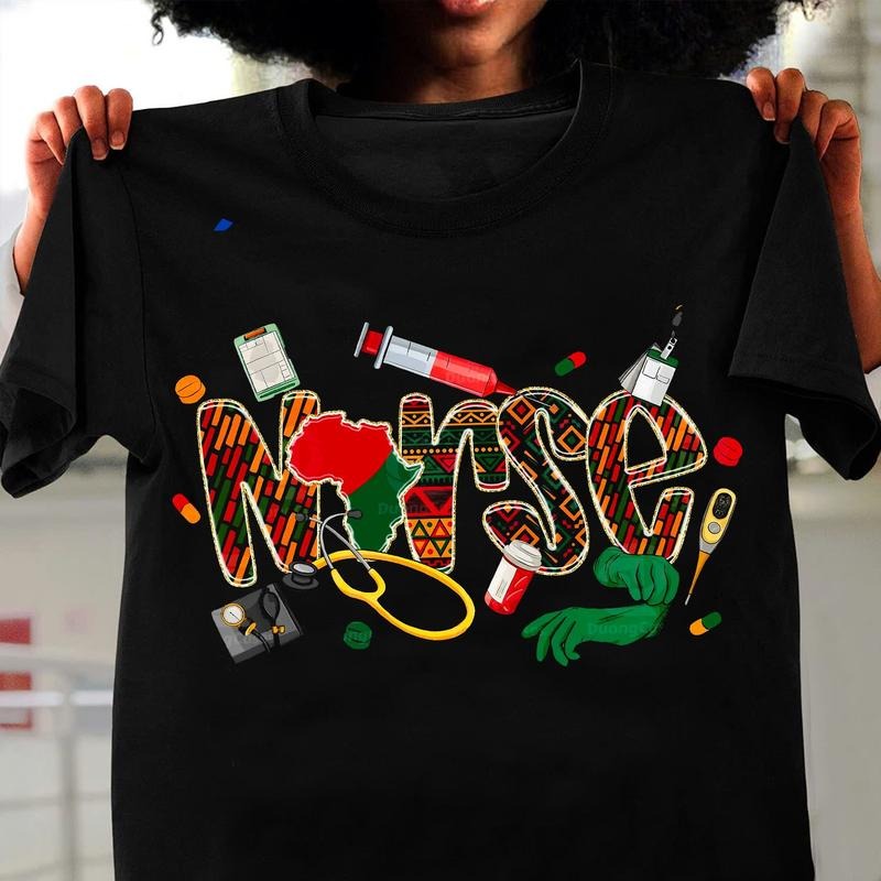 Juneteenth Nurse Commercial Use Shirt, Nurse Week Tee, Juneteenth Nursing Life Gift, African American Nurse Shirt Hoodie,...