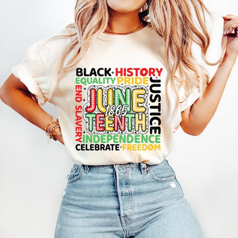 Juneteenth T-Shirt, Juneteenth Shirt, 1865 Freedom T-Shirt, Equality Awareness T-Shirt Hoodie, Sweatshirt | HypeCrazeTee.com