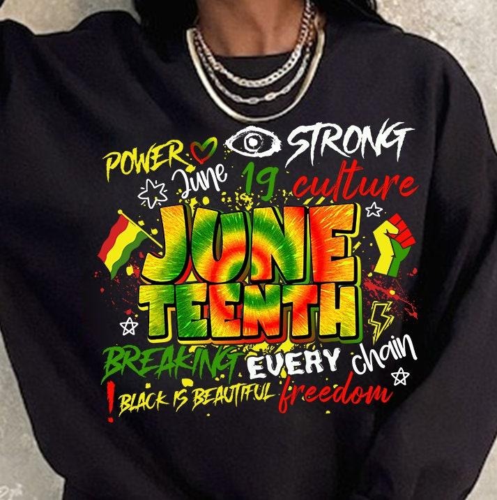 Juneteenth T-shirt, Celebrate Juneteenth 1865 Shirt, Black History Graffiti Tees, Black Pride Culture T-shirt,...