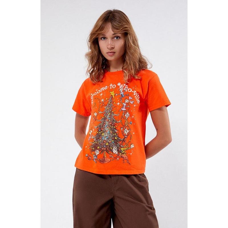 Junk Food Women's The Grinch Whoville T-Shirt Hoodie, Sweatshirt | HypeCrazeTee.com