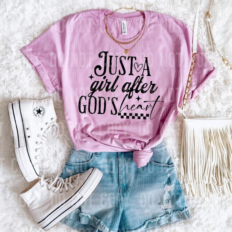 Just A Girl After God's Heart DTF Transfers - THIS IS NOT A SHIRT Hoodie, Sweatshirt | HypeCrazeTee.com