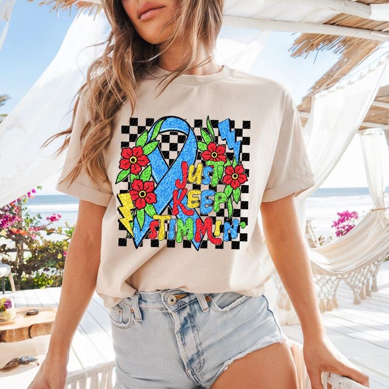 Just Keep Stimmin' DTF Transfers - THIS IS NOT A SHIRT Hoodie, Sweatshirt | HypeCrazeTee.com