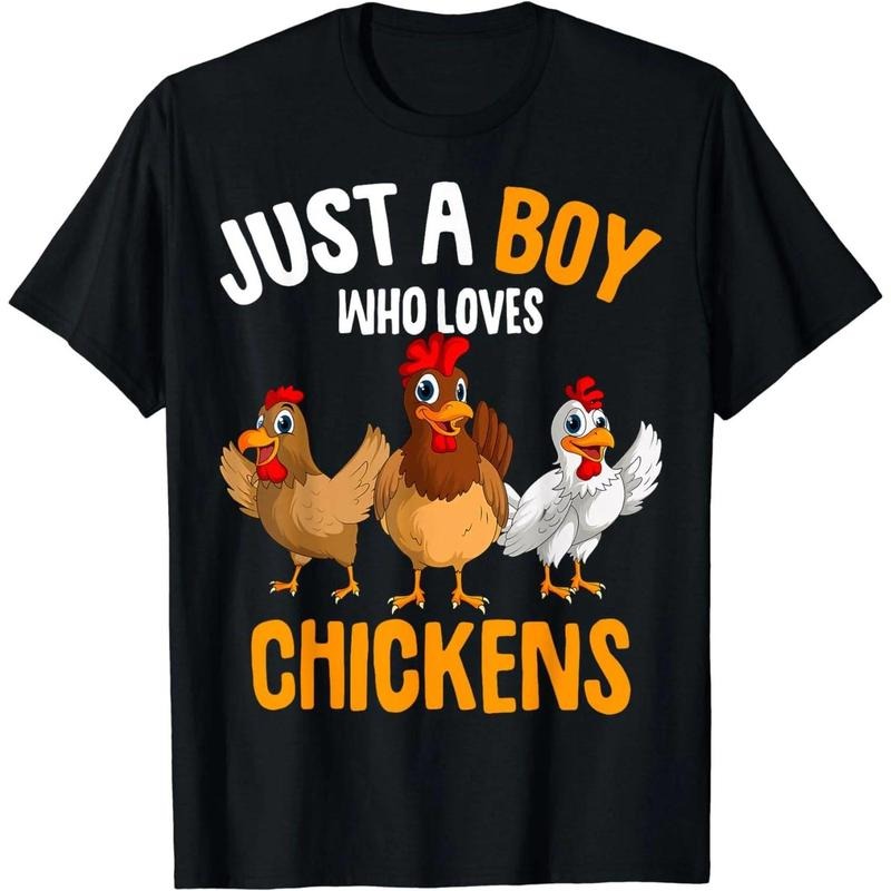 Just a Boy who loves Chickens Kids Boys Chicken T-Shirt Hoodie, Sweatshirt | HypeCrazeTee.com