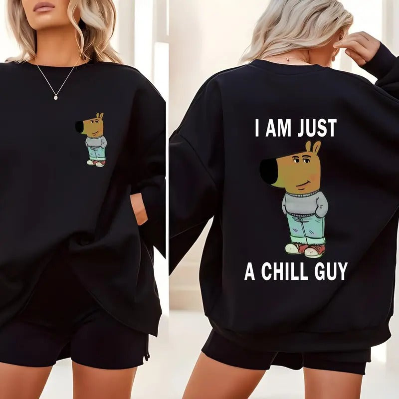Just a Chill Guy Unisex Shirt Sweatshirt Hoodie, Funny Hoodie, Chill Guy Trend, Chill Guy Meme, Classic Hoodie ...