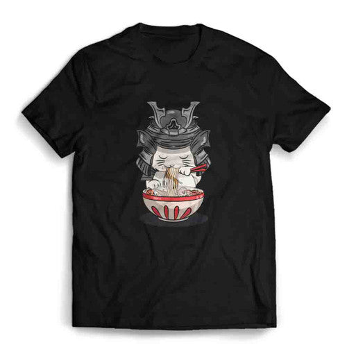 Just A Samurai Anime Cat Mens T-Shirt Tee
