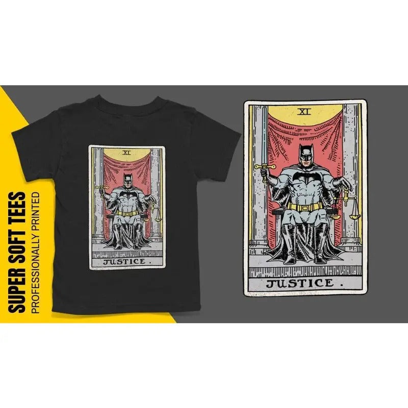 Justice Tarot Card T-Shirt, Tarot Card T-Shirts, Unique Tarot Card Gifts, Tarot Card Posters, Tarot Card Reading Gifts....