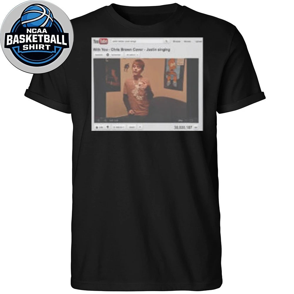 Justin Bieber “With You” Cover Chris Brown YouTube Performance Graphic T-Shirt