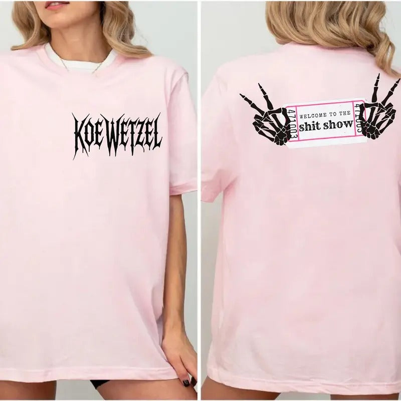 K0e Ticket To Your Sh!t Show, KW Concert Both Sides Tee, Tour Merch For Fans, Unisex Short Sleeve Tee Shirt, Casual...