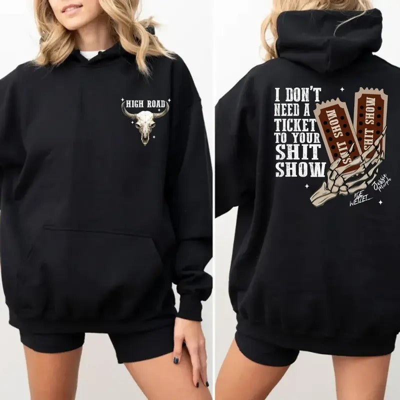 K0e WetzeI Hoodie Two-Sides, Concert Merch For Fans, Music Festival Hoodie, Country Fans Top, Unisex Long Sleeve Pullover...