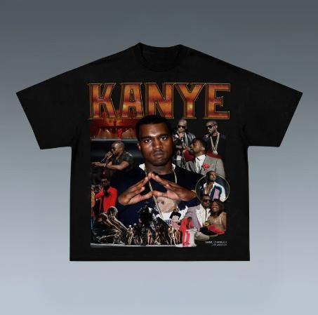 KANYE ROC TEE, Prints Vintage T-Shirt, Rapper Shirt, Hip Hop Shirt, Rap Music Shirt, R&B Shirt, Pop Shirt, Graphic Tee...