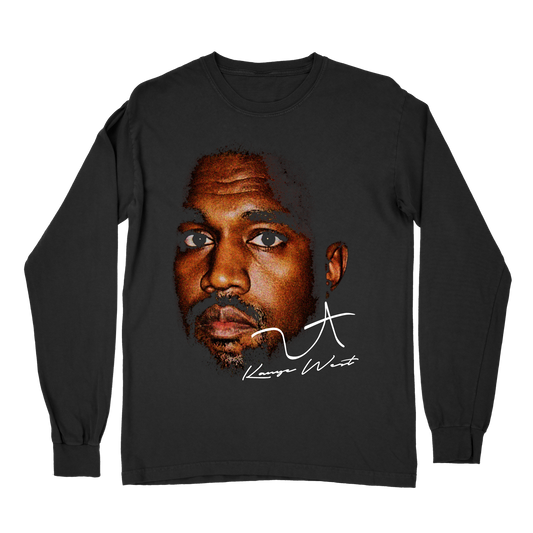 Kanye West YE West Vintage Rap Long Sleeve T-Shirt – Retro Streetwear Shirt, Unisex Fit for Fans