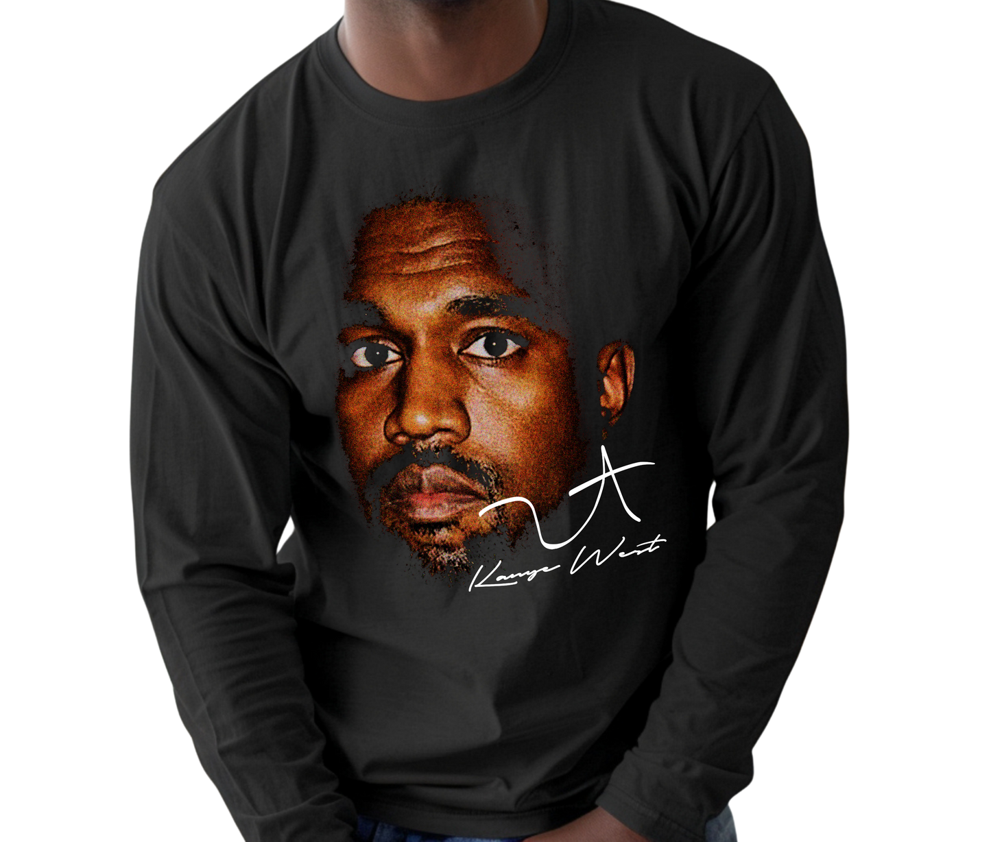 Kanye West YE West Vintage Rap Long Sleeve T-Shirt – Retro Streetwear Shirt, Unisex Fit for Fans