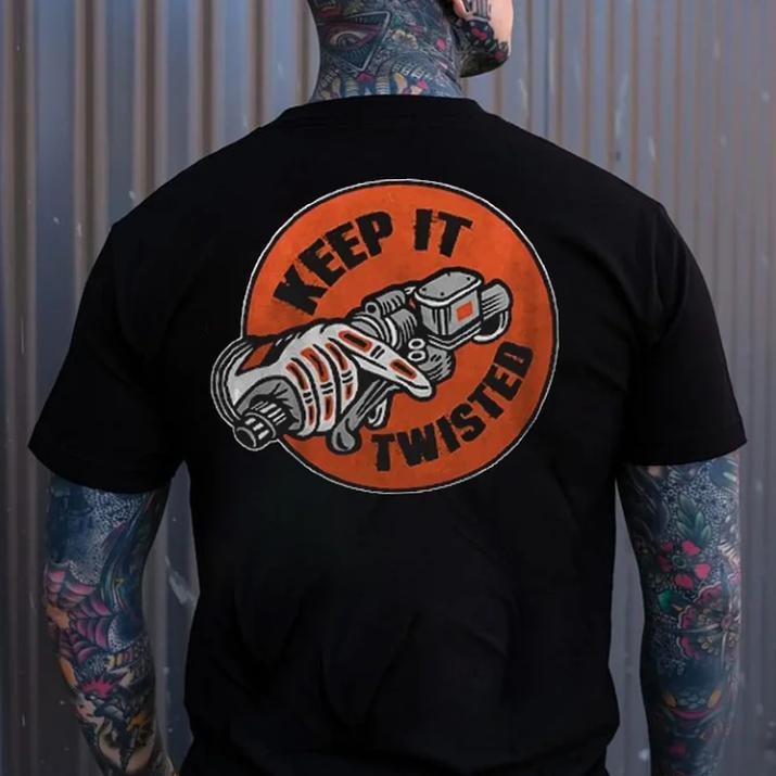 KEEP IT TWISTED Motor Head Graphic Casual Print T-shirt Hoodie, Sweatshirt | HypeCrazeTee.com