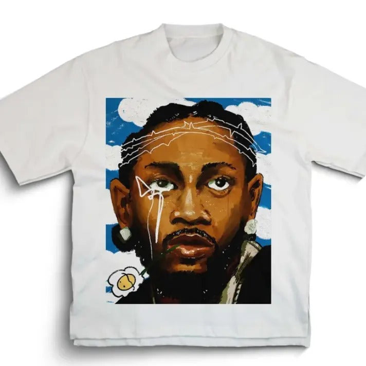 KENDRICK Big Face T-Shirt Vintage Hip Hop Music Retro Style 90s Tee Hoodie, Sweatshirt | HypeCrazeTee.com
