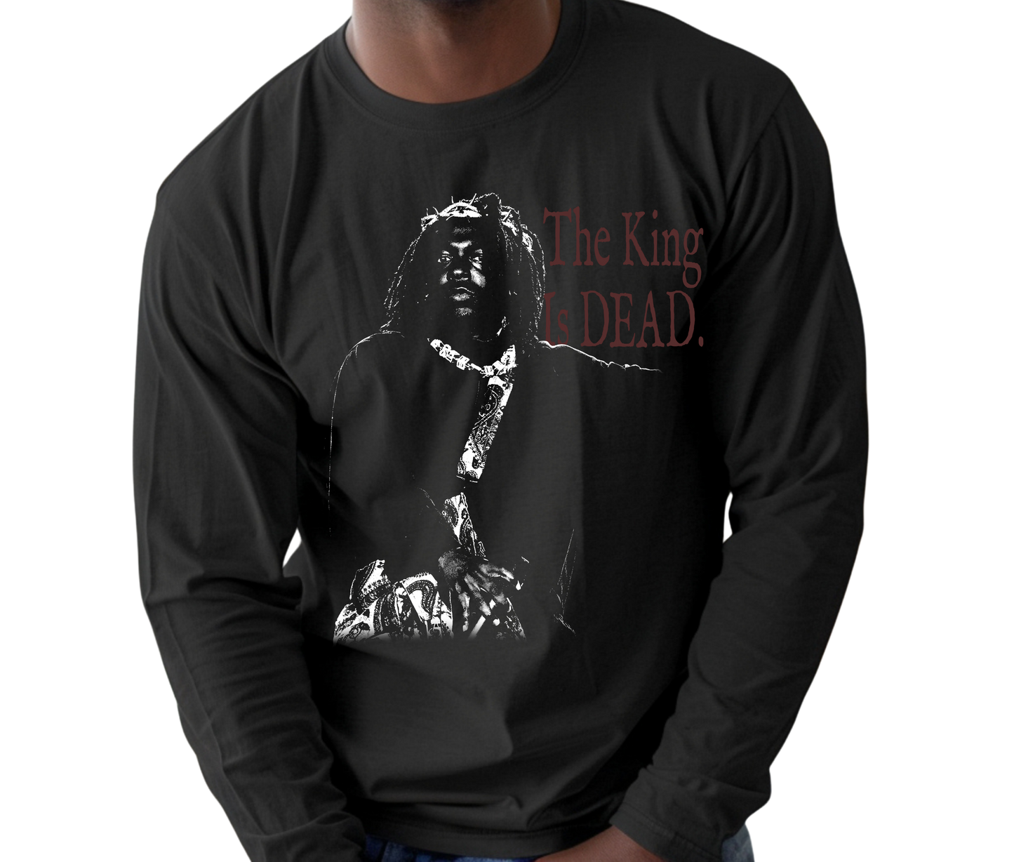 Kendrick Lamar The King is Dead Long Sleeve T-Shirt – Vintage Hip Hop Rap Shirt, Rare Streetwear Tee for Rap Music Fans